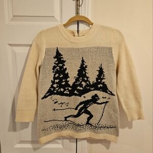 J Crew Ski Sweater, 100% Wool, 2013, Small